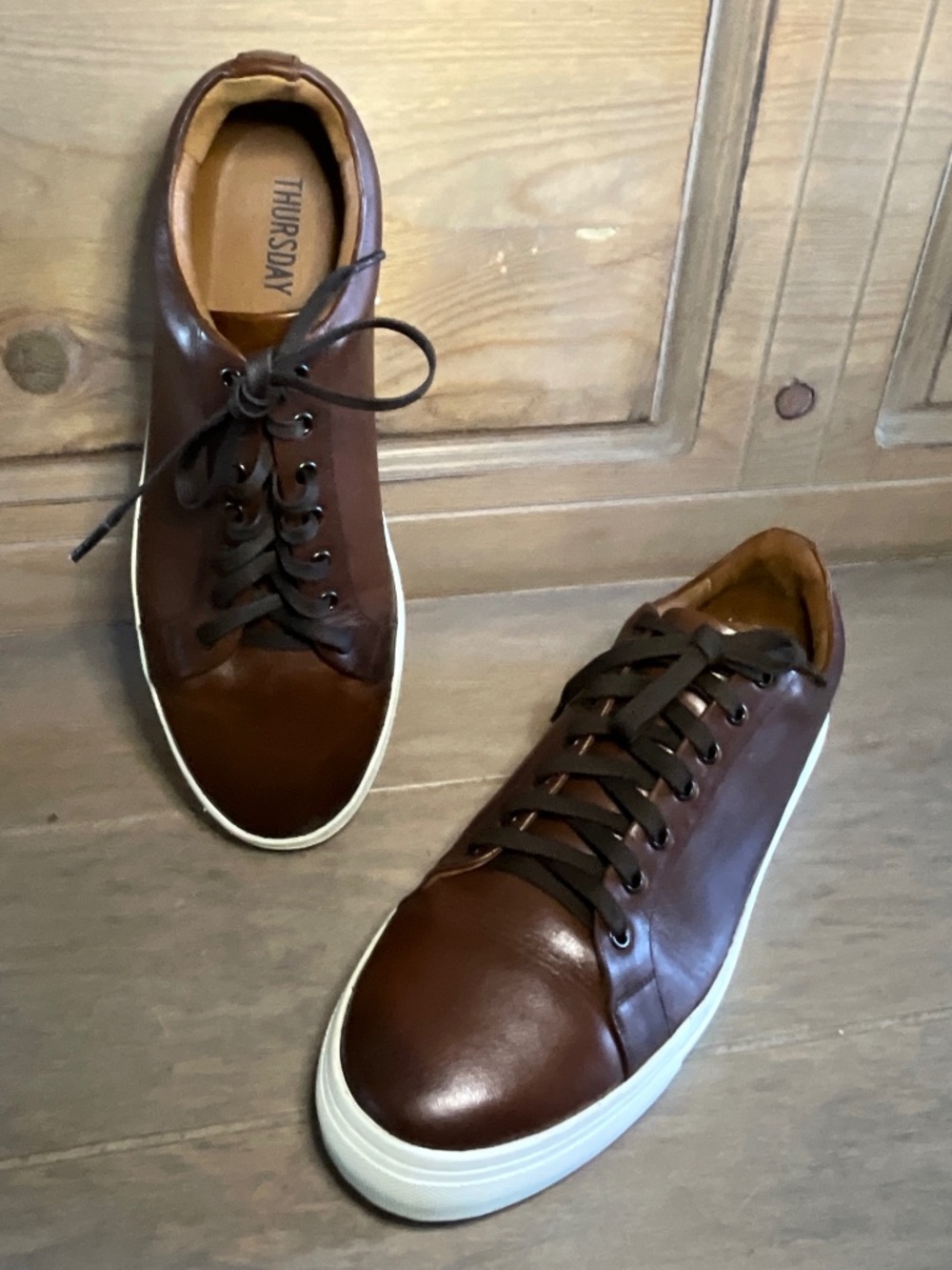 Thursday Boot Co Premier Low Top Leather Sneaker M12/UK11 Brown Handmade EUC